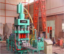唐山客户订购6台630吨铸铁屑液压机发货